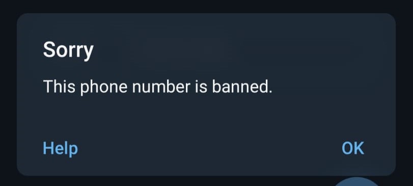 Telegram Ban